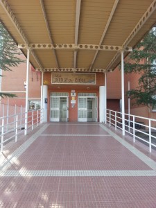 Entrada del IES Duque de Rivas, en Rivas-Vaciamadrid.